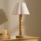 Dusklia - Betsy Pine Wood Table Lamp - Natural