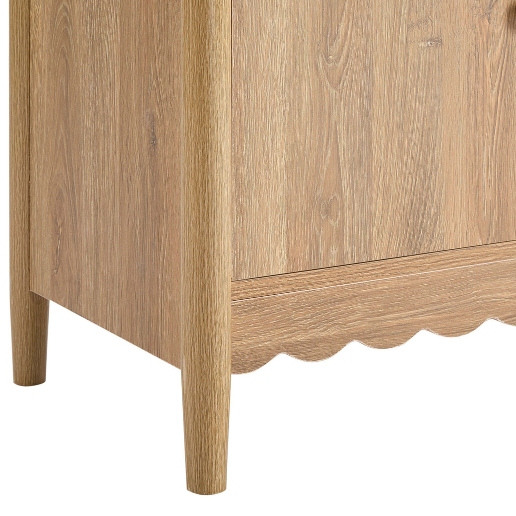 Dusklia - Betty 2 Door Sideboard with Drawers - Light Wood