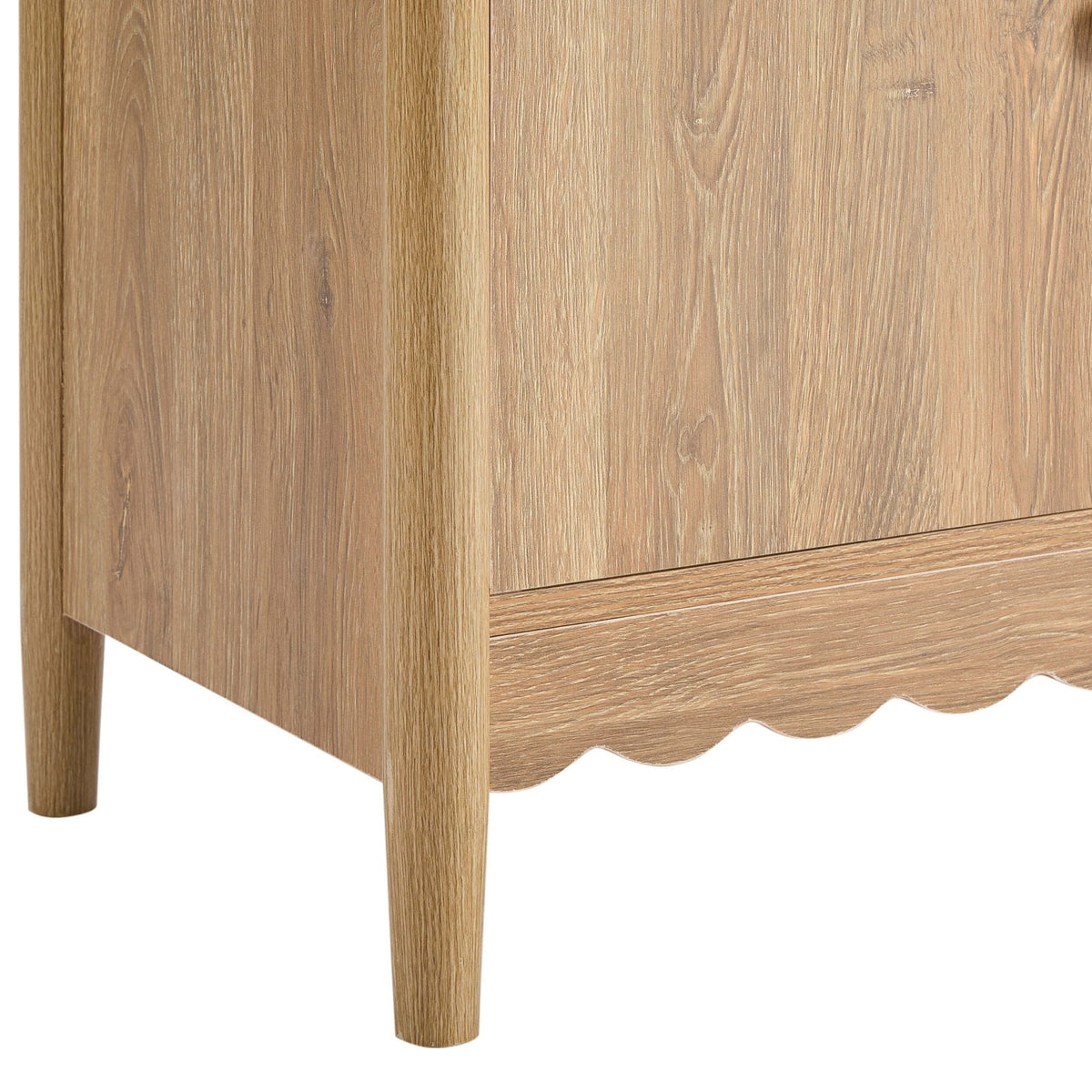 Dusklia - Betty 2 Door Sideboard with Drawers - Light Wood