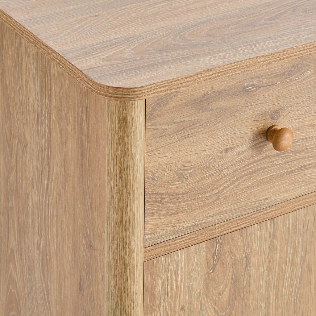 Dusklia - Betty 2 Door Sideboard with Drawers - Light Wood