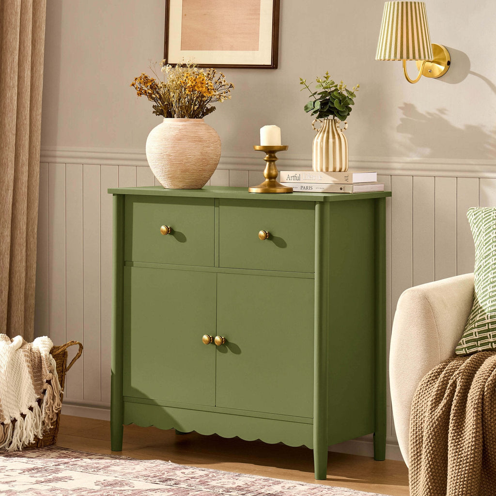 Dusklia - Betty 2 Door Sideboard with Drawers - Olive