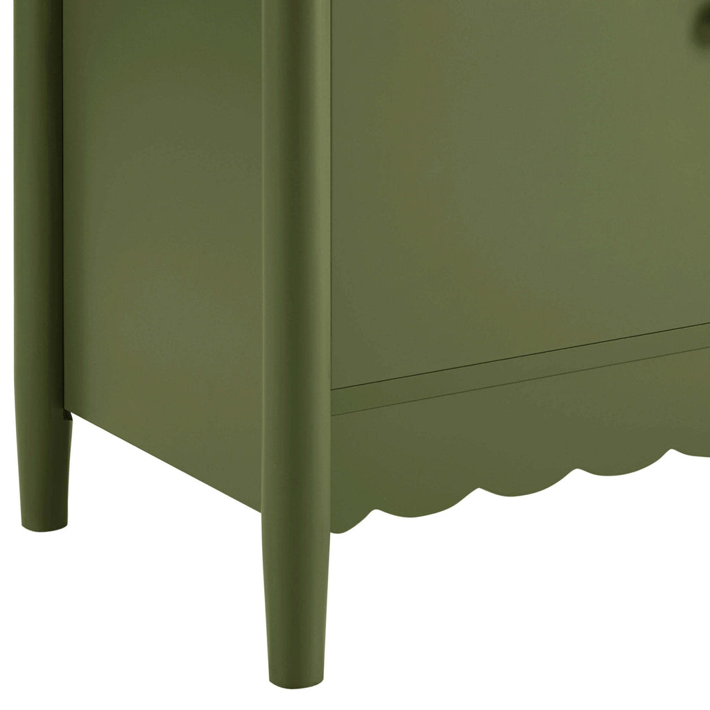 Dusklia - Betty 2 Door Sideboard with Drawers - Olive