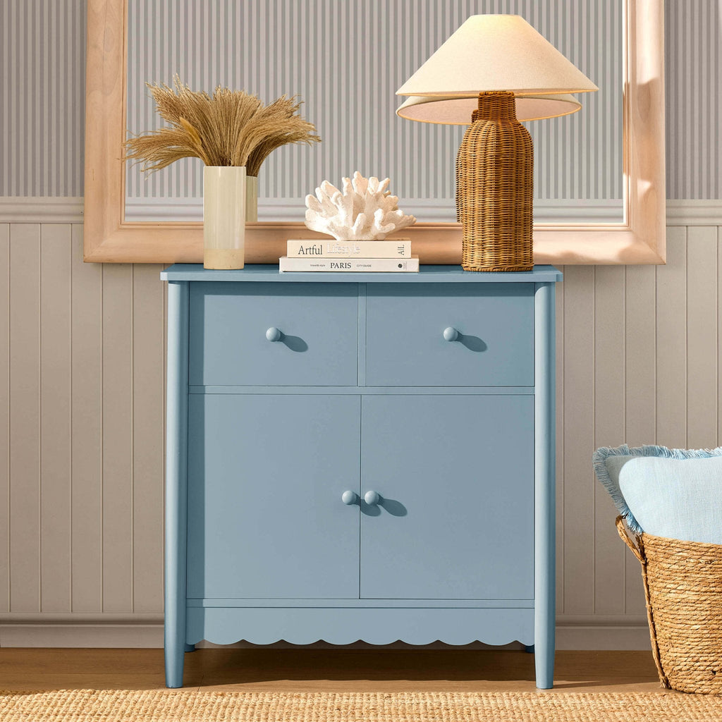 Dusklia - Betty 2 Door Sideboard with Drawers - Sky Blue