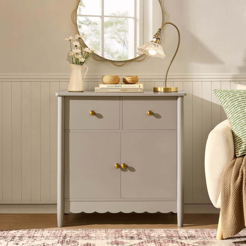 Dusklia - Betty 2 Door Sideboard with Drawers - Taupe