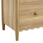 Dusklia - Betty 2 Drawer Bedside Table - Light Wood