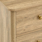 Dusklia - Betty 2 Drawer Bedside Table - Light Wood
