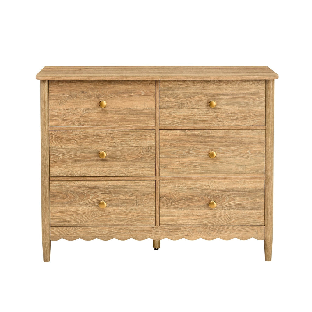 Dusklia - Betty 6 Drawer Chest - Light Wood