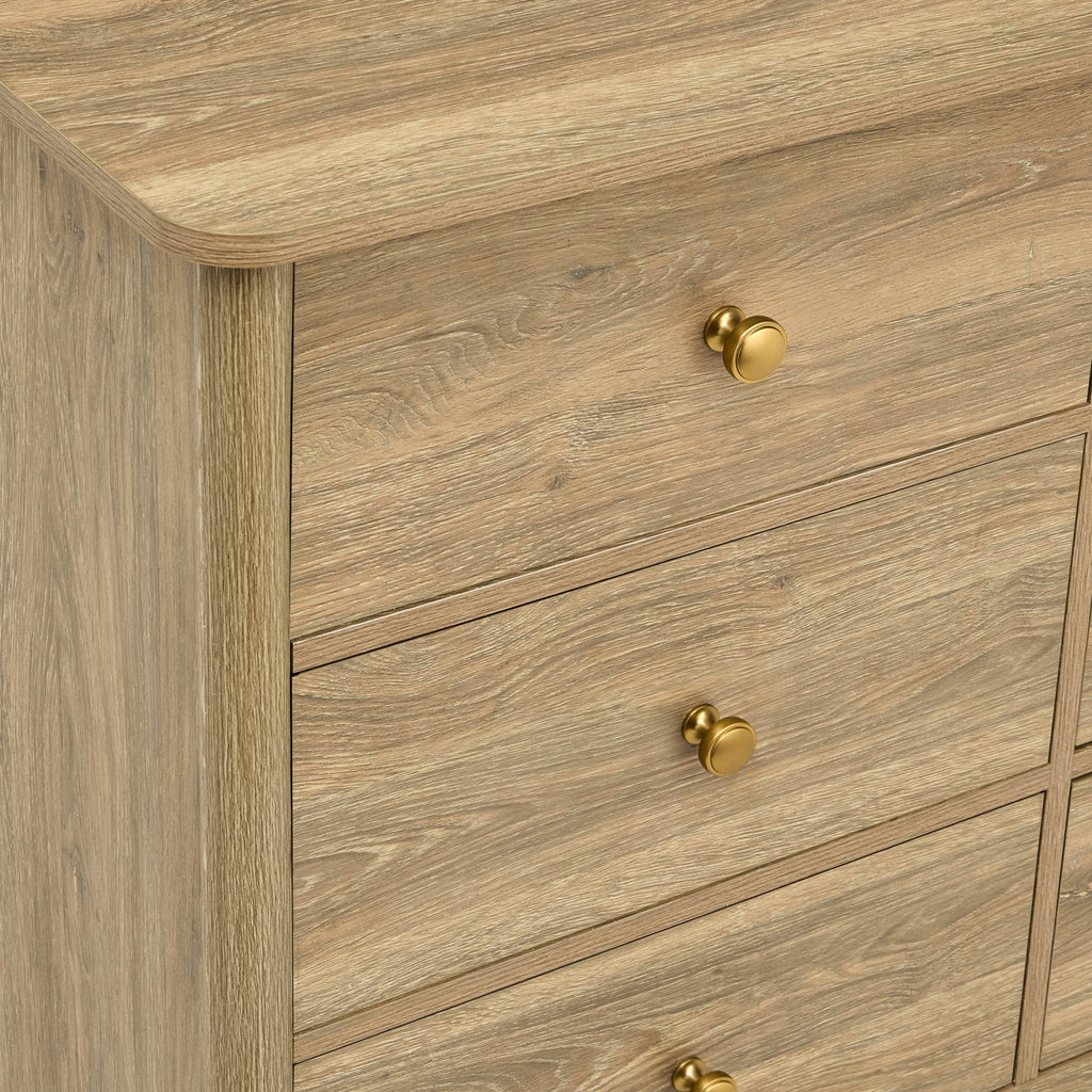 Dusklia - Betty 6 Drawer Chest - Light Wood