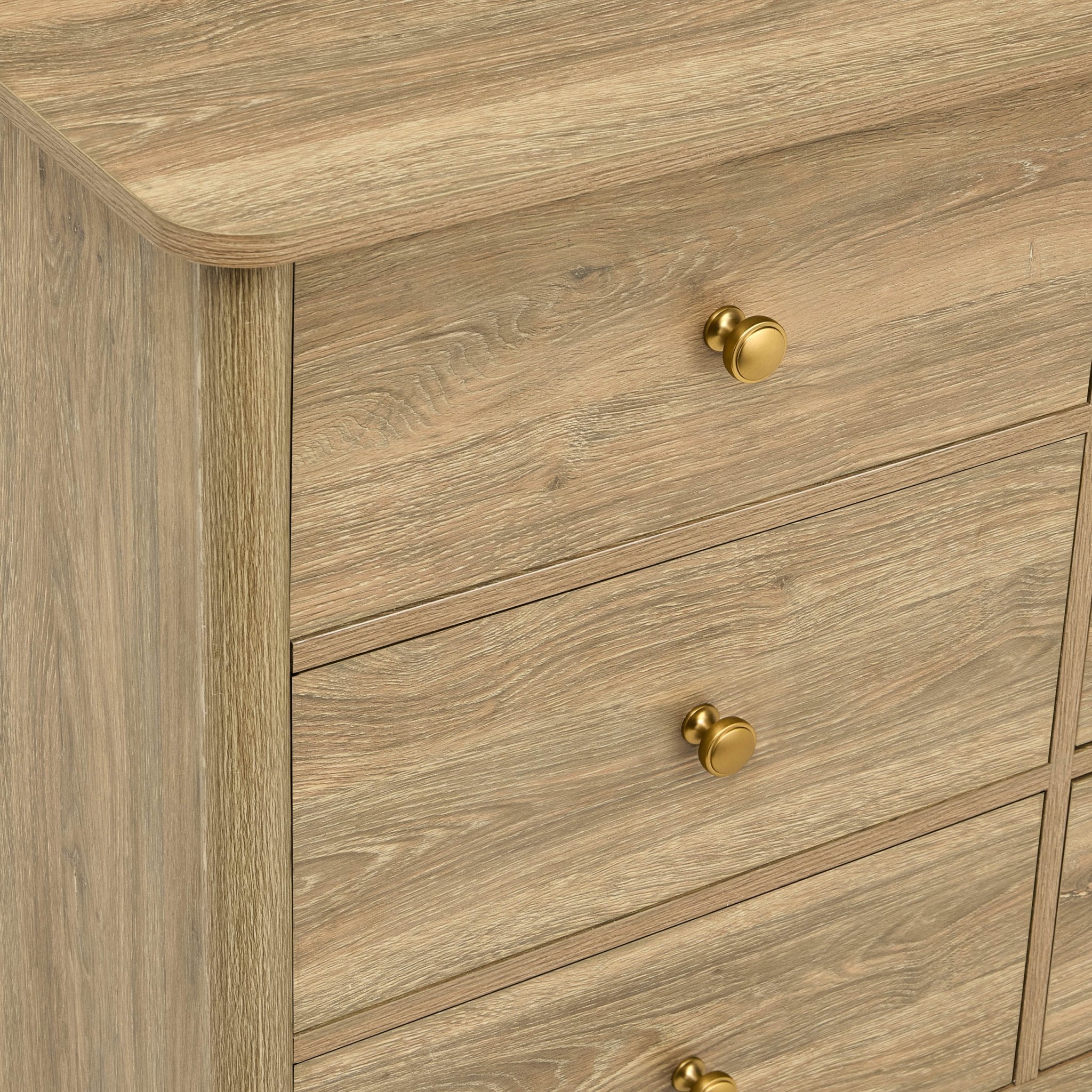 Dusklia - Betty 6 Drawer Chest - Light Wood