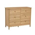 Dusklia - Betty 6 Drawer Chest - Light Wood