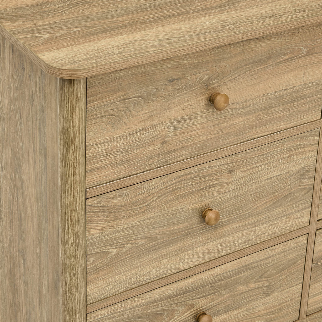 Dusklia - Betty 6 Drawer Chest - Light Wood