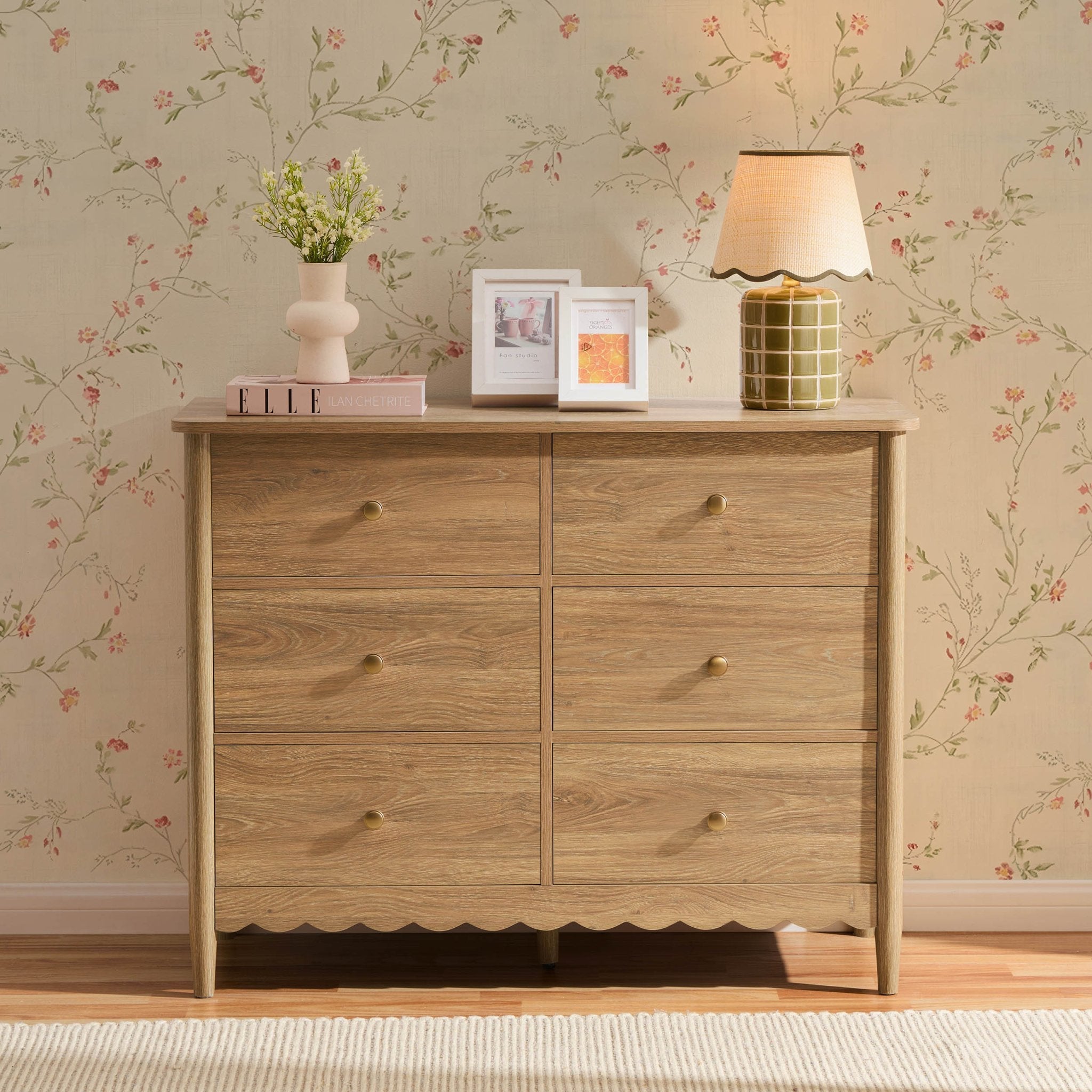 Dusklia - Betty 6 Drawer Chest - Light Wood