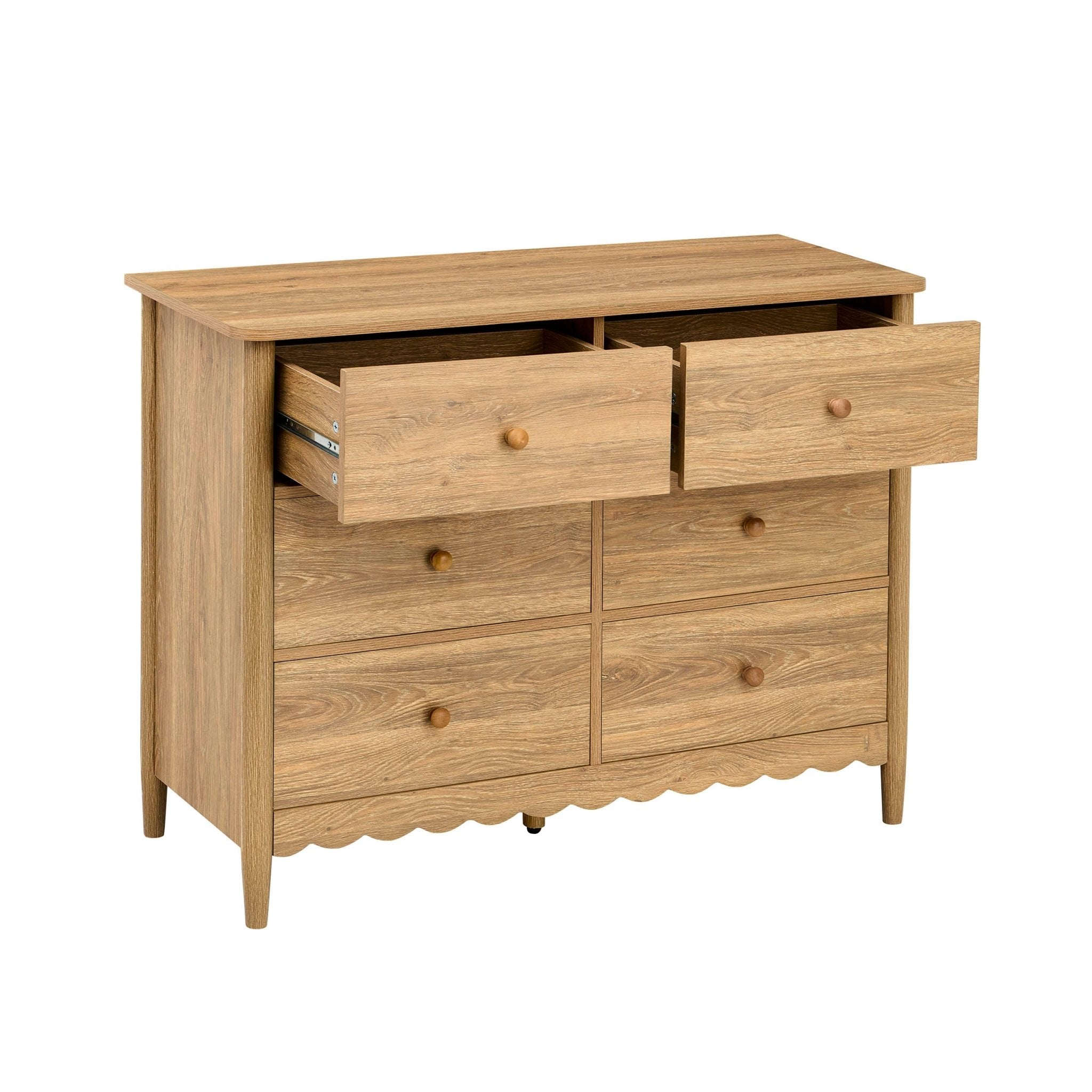 Dusklia - Betty 6 Drawer Chest - Light Wood