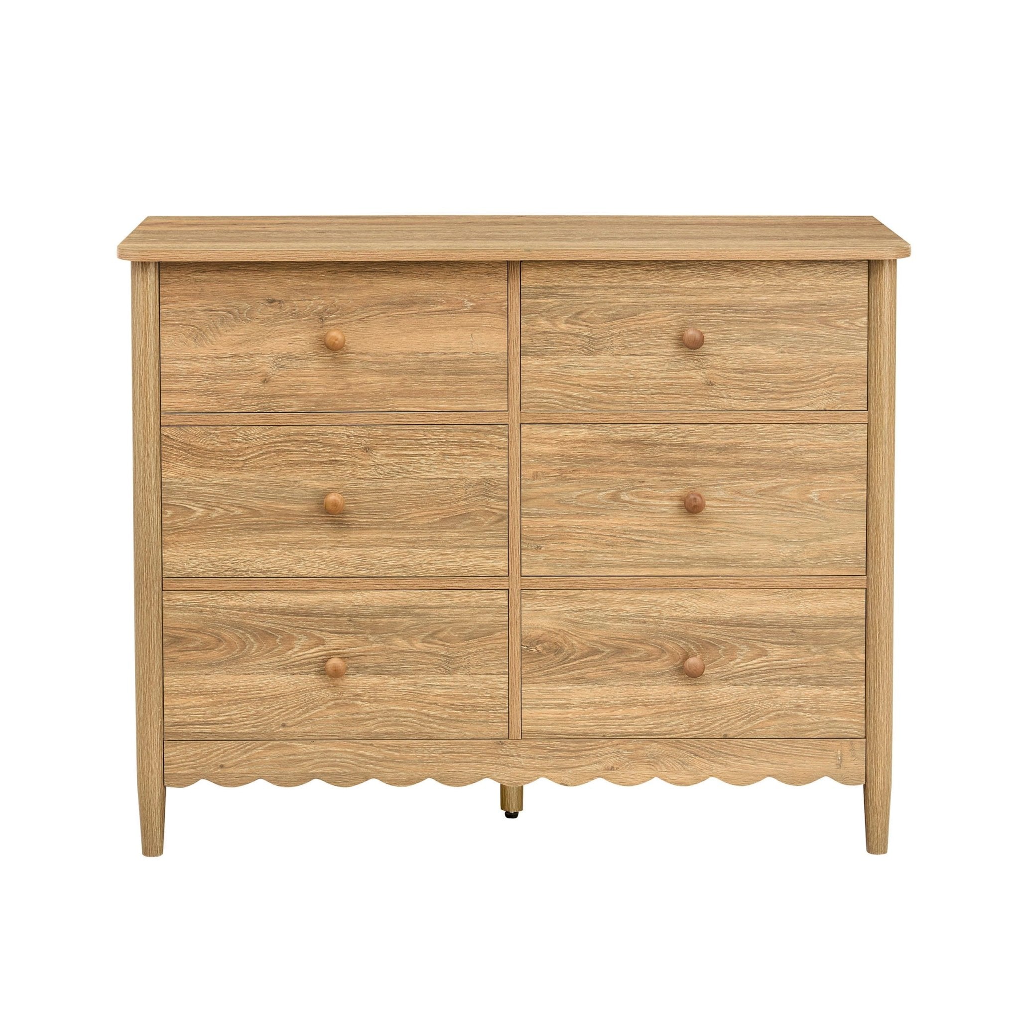 Dusklia - Betty 6 Drawer Chest - Light Wood