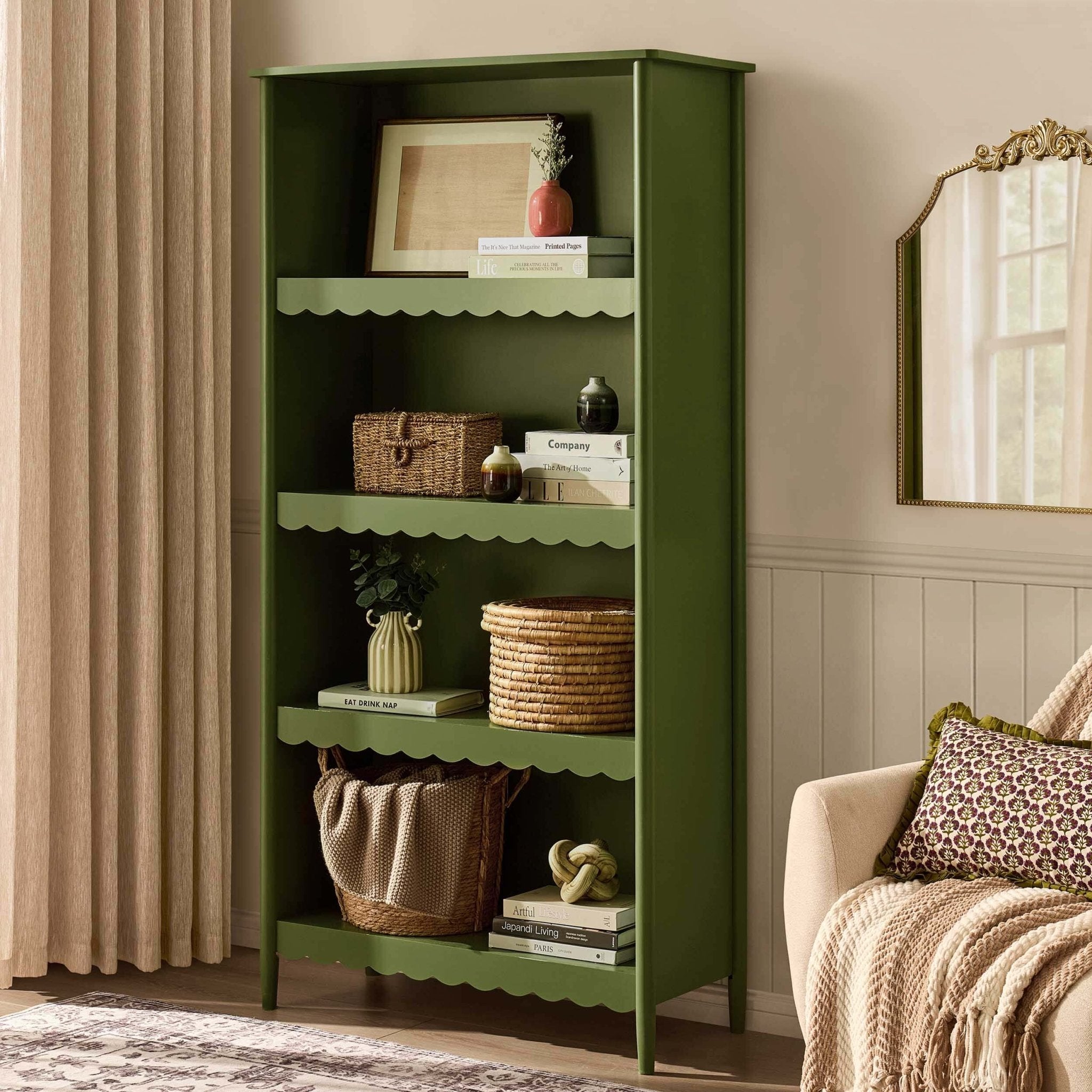 Dusklia - Betty Bookshelf - Olive