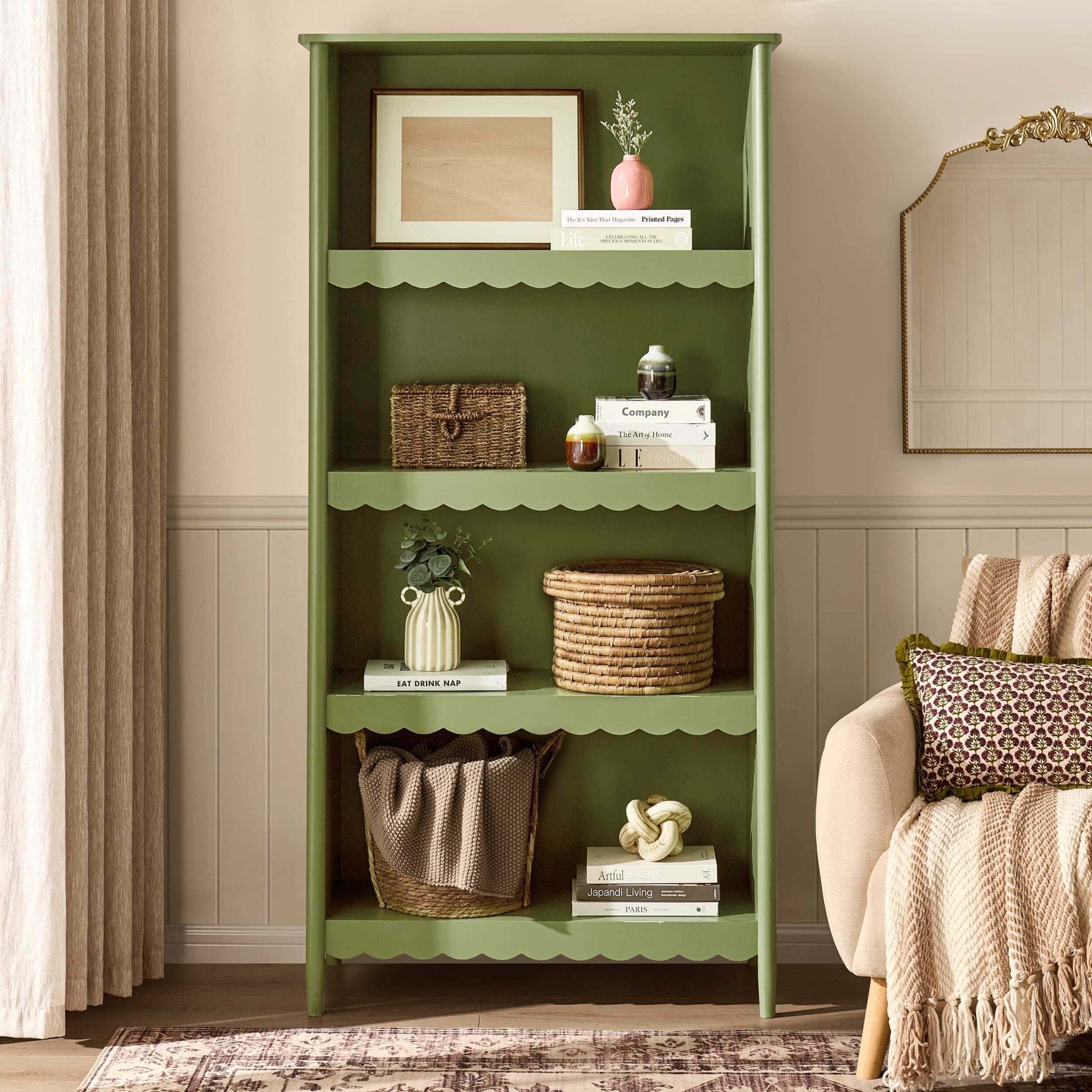 Dusklia - Betty Bookshelf - Olive
