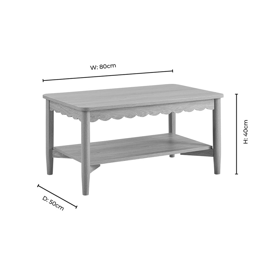 Dusklia - Betty Coffee Table - Sky Blue