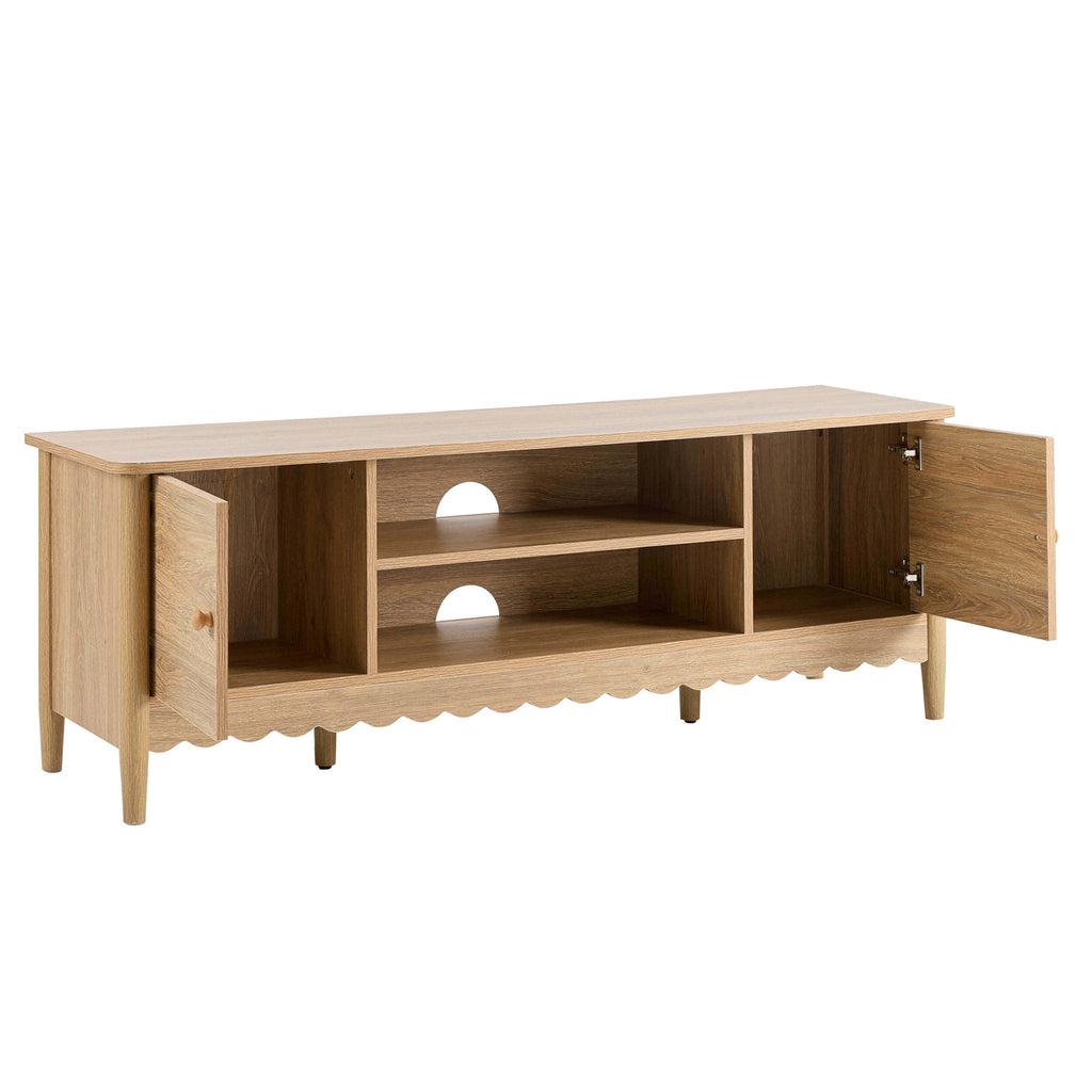 Dusklia - Betty Tv Unit for TVs up to 60 - Light Wood