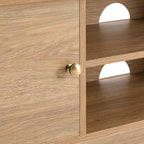 Dusklia - Betty Tv Unit for TVs up to 60 - Light Wood