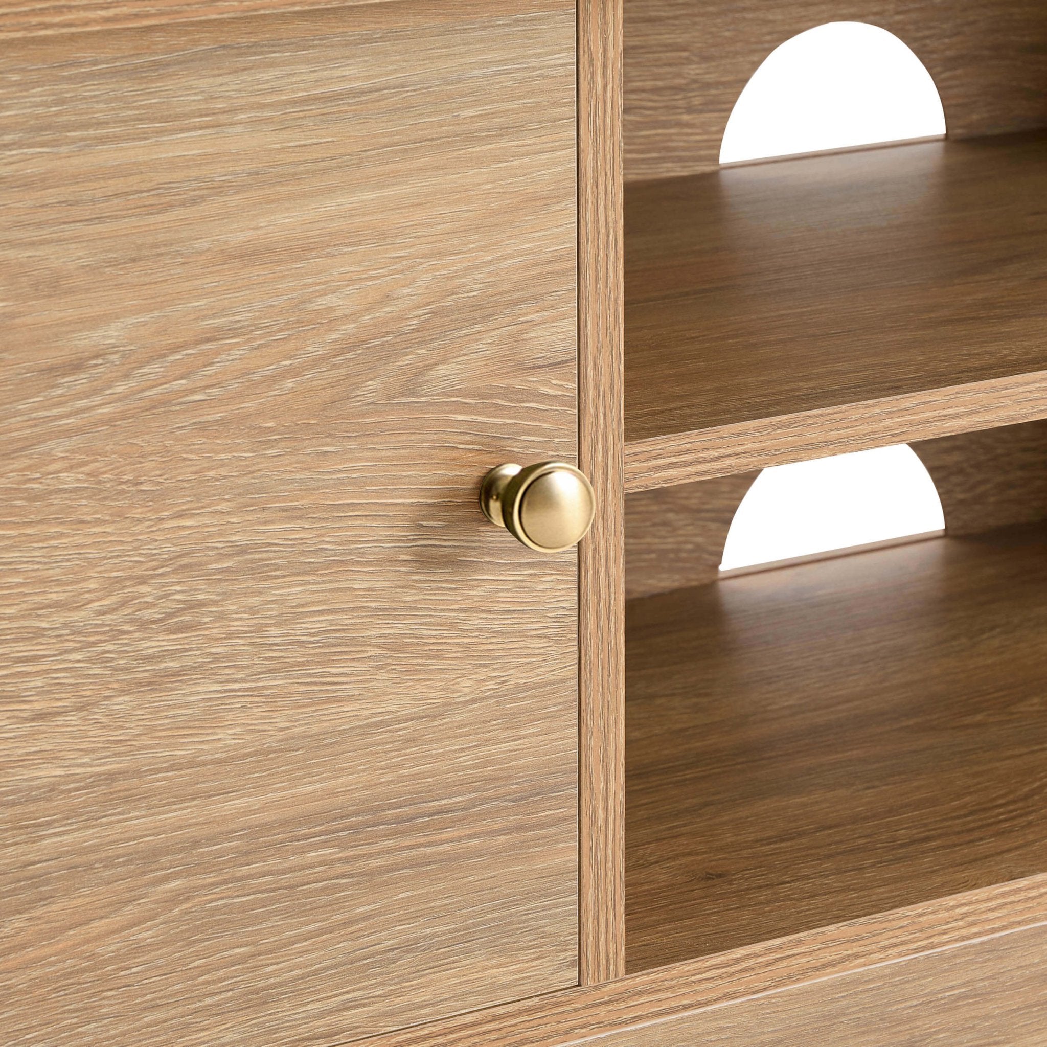 Dusklia - Betty Tv Unit for TVs up to 60 - Light Wood