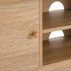 Dusklia - Betty Tv Unit for TVs up to 60 - Light Wood