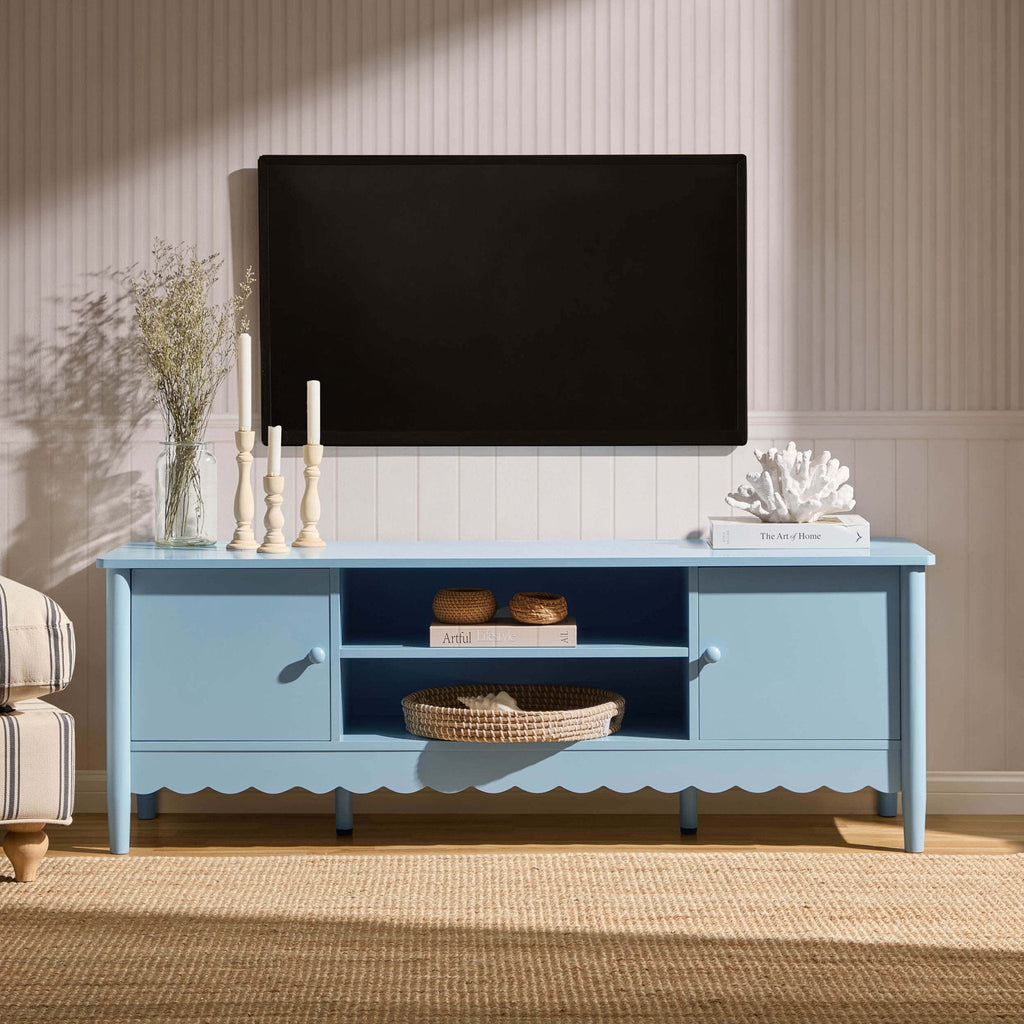 Dusklia - Betty Tv Unit for TVs up to 60  - Sky Blue