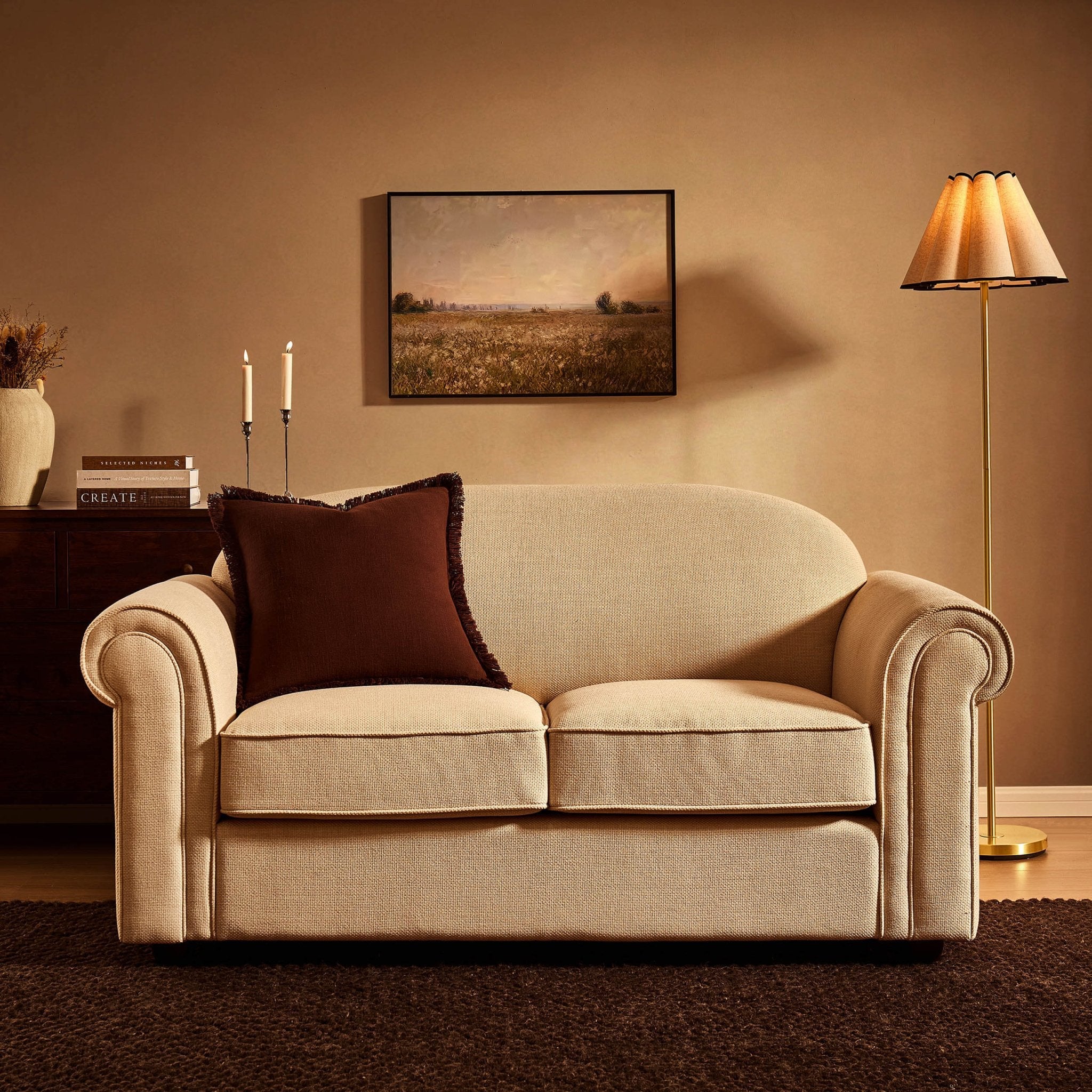 Canapé 2 places Beverley - Beige