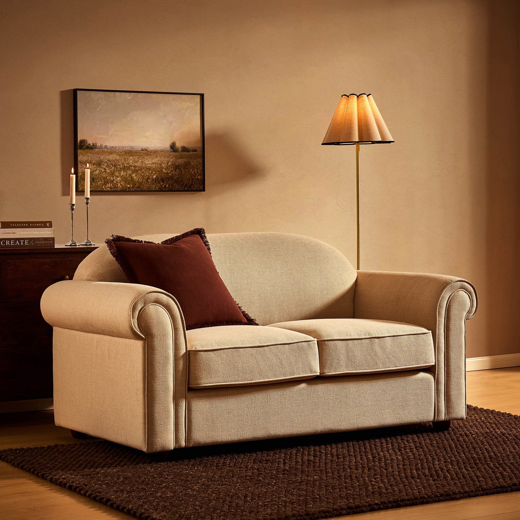 Canapé 2 places Beverley - Beige