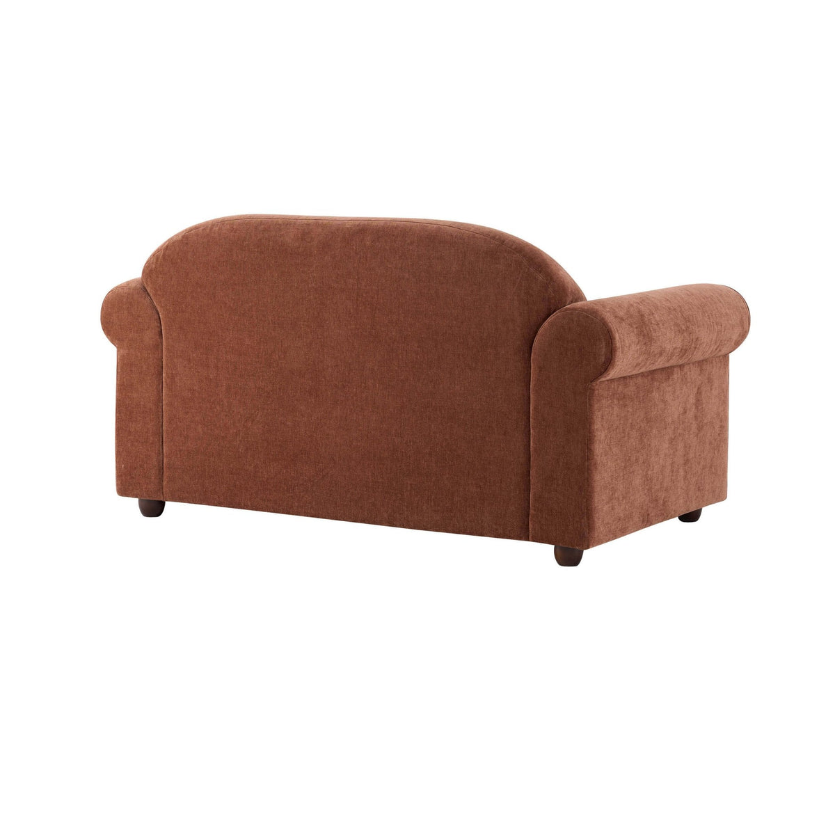 Dusklia - Beverley 2 Seater Sofa - Chenille Dark Rust