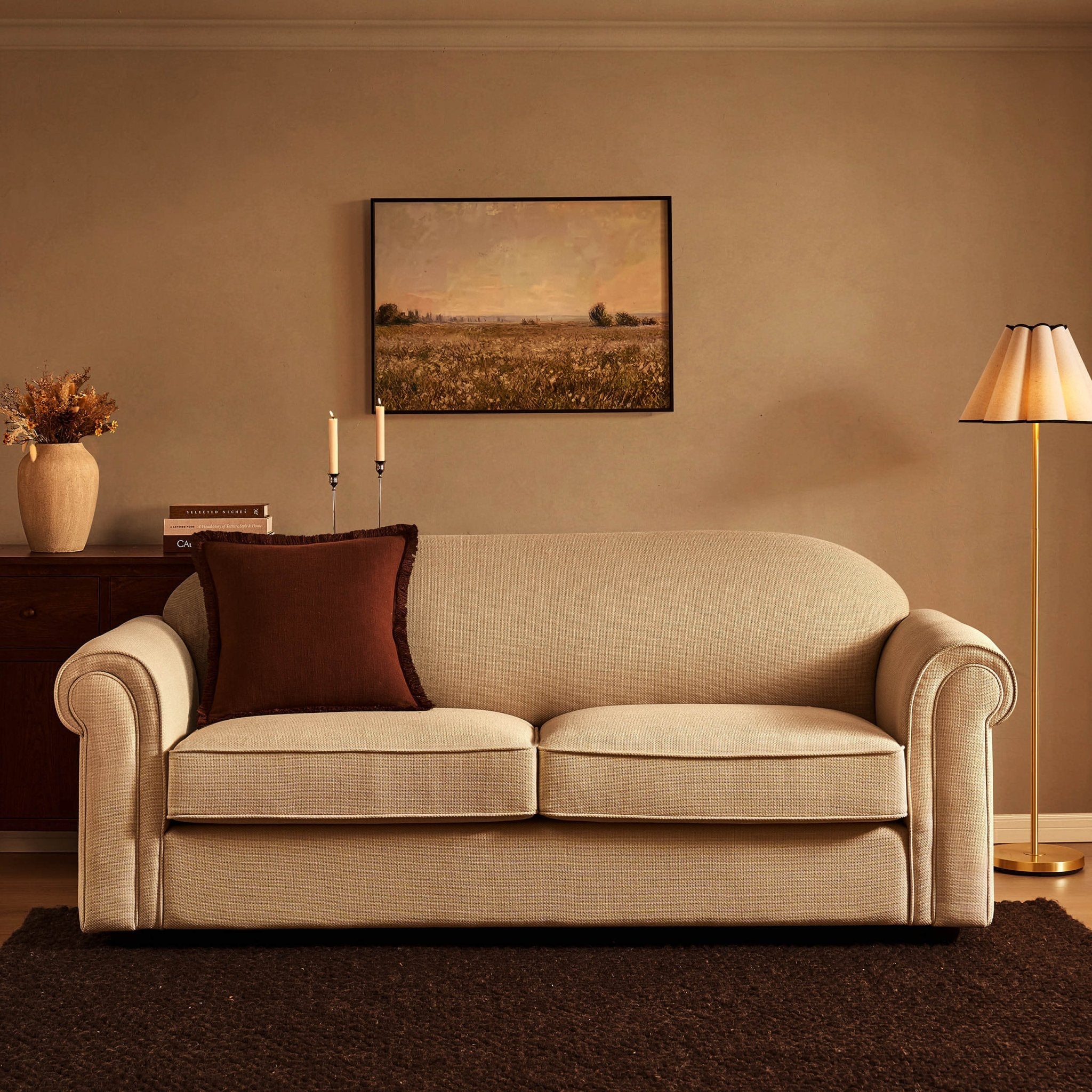 Canapé 3 places Beverley - Beige