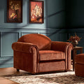 Causeuse Beverley - Chenille Rouille foncé