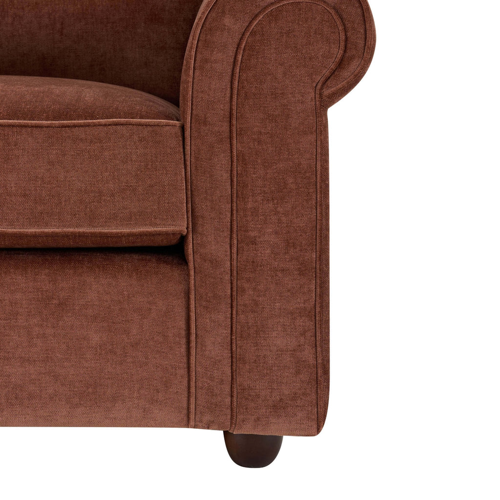 Causeuse Beverley - Chenille Rouille foncé