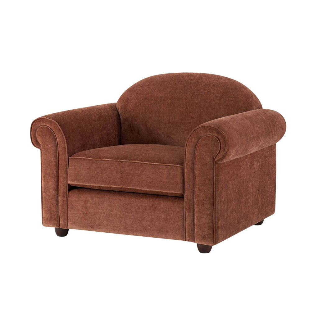 Causeuse Beverley - Chenille Rouille foncé