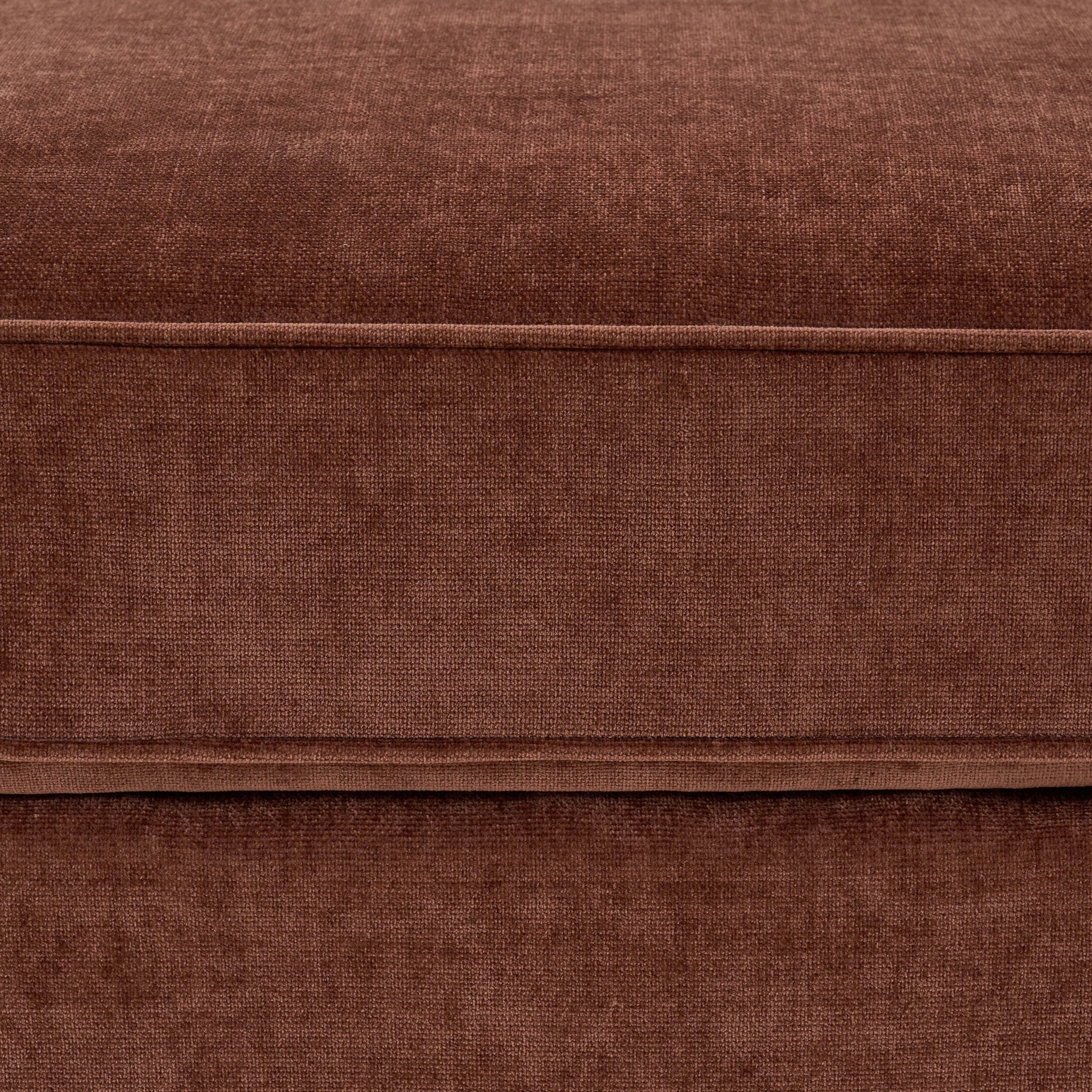 Beverley Pouf - Chenille Rouille Foncé