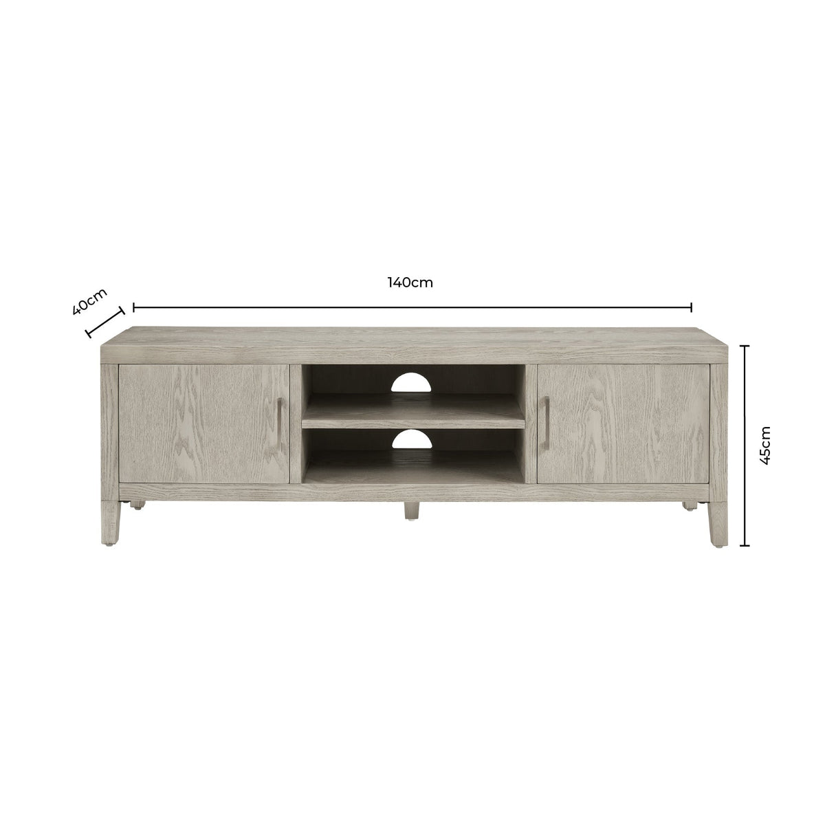 Dusklia - Blair 140cm TV Unit - Ash