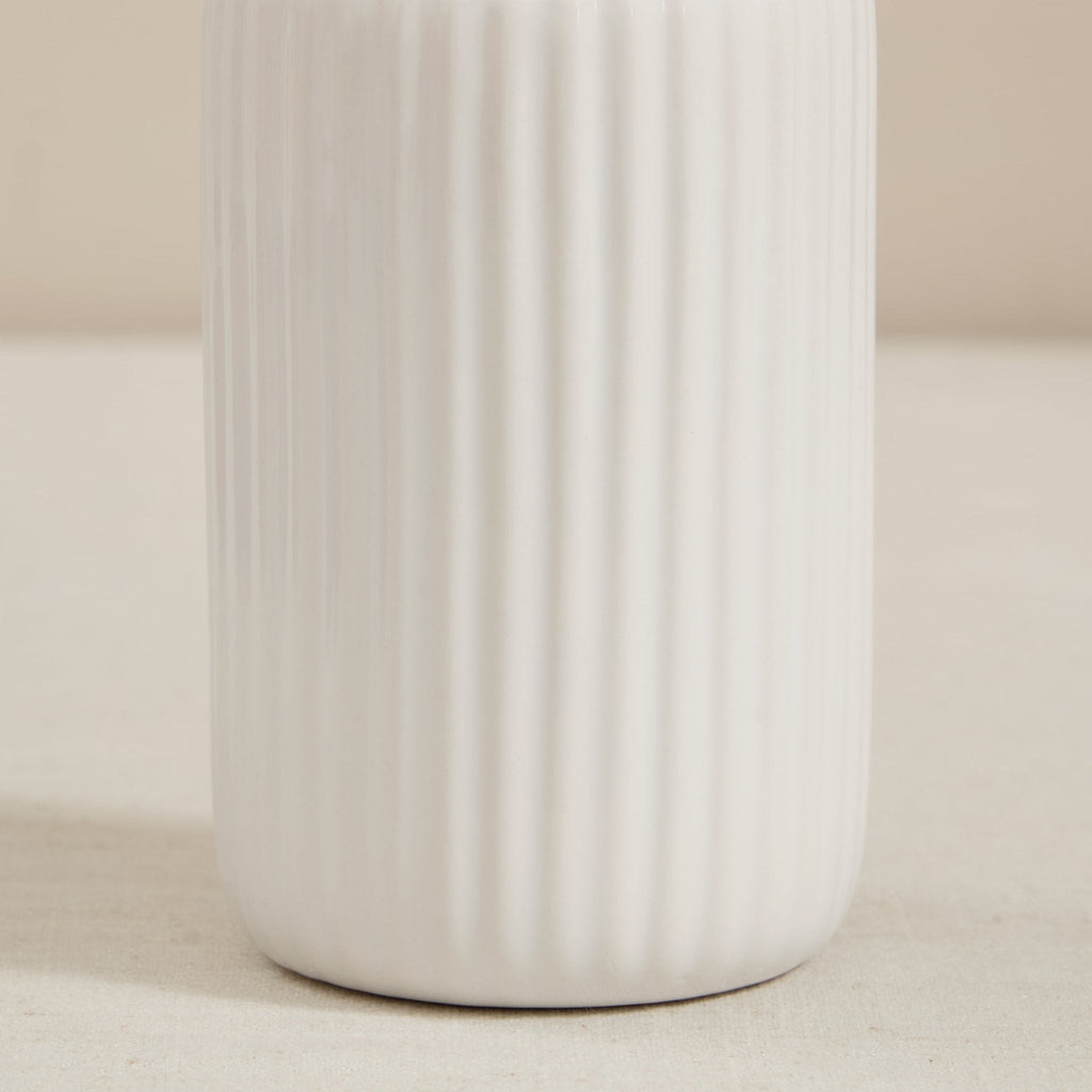 Dusklia - Blake Ribbed Glaze Tumbler - White