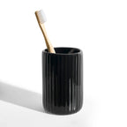 Dusklia - Blake Ribbed Glaze Tumbler - Black