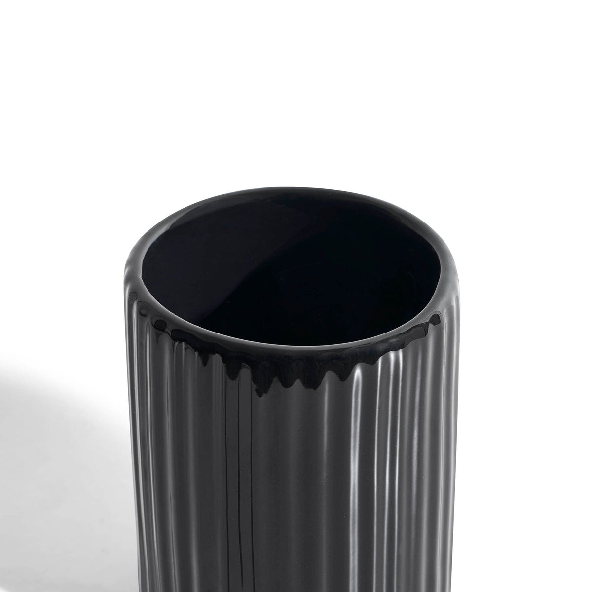 Dusklia - Blake Ribbed Glaze Tumbler - Black