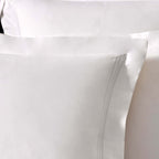Dusklia - Bloomsbury 1000 Thread Count Pair of Oxford Square Pillowcases - White