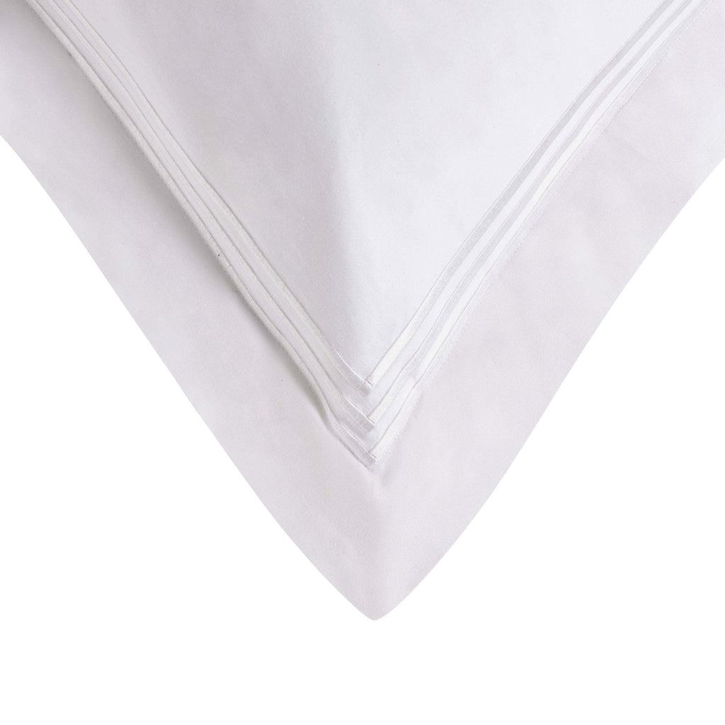 Dusklia - Bloomsbury 1000 Thread Count Pair of Oxford Square Pillowcases - White