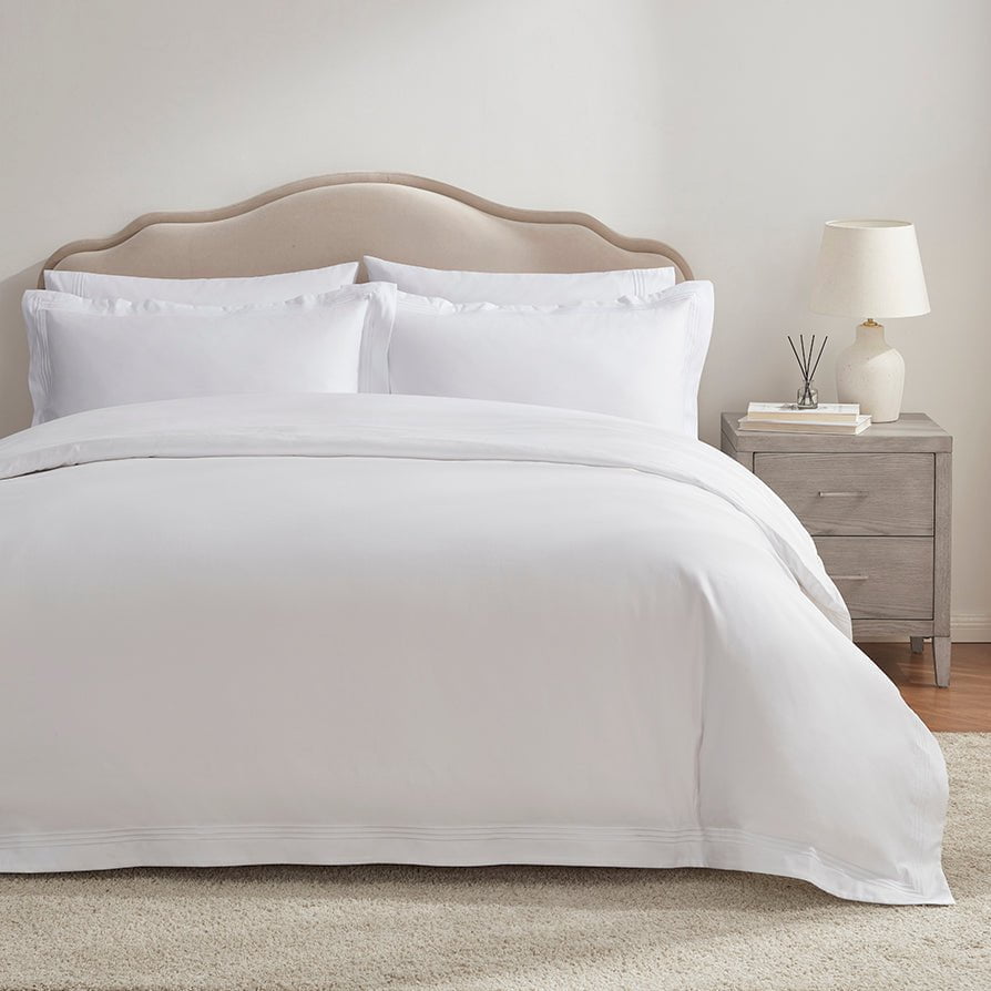 Dusklia - Pair of Bloomsbury 1000 Thread Count Oxford Pillowcases - White