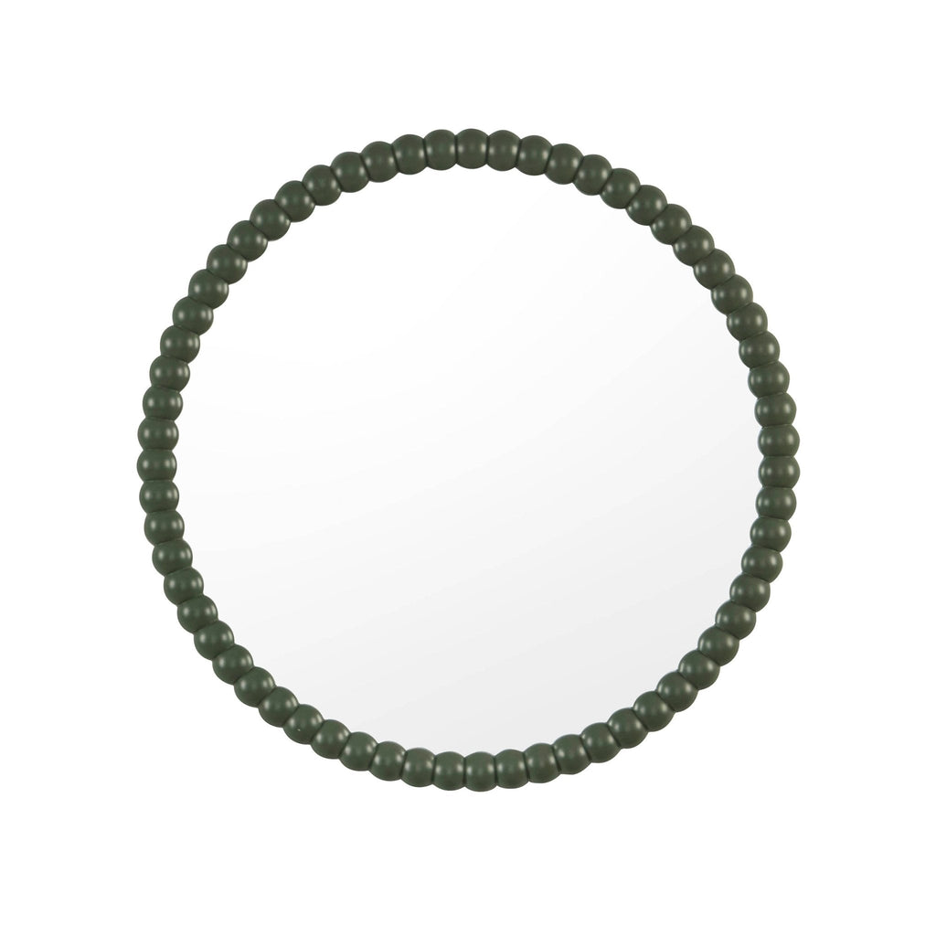 Dusklia - Bobbin Round Wall Mirror - Vetiver