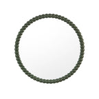 Dusklia - Bobbin Round Wall Mirror - Vetiver
