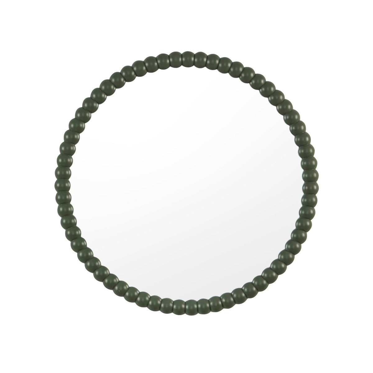 Dusklia - Bobbin Round Wall Mirror - Vetiver