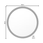 Dusklia - Bobbin Round Wall Mirror - Vetiver
