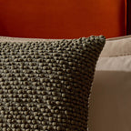 Dusklia - Bobble Loop Cushion Cover - Dark Green