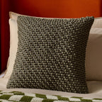 Dusklia - Bobble Loop Cushion Cover - Dark Green