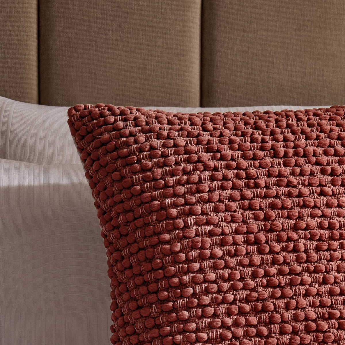 Dusklia - Bobble Loop Cushion Cover - Rust