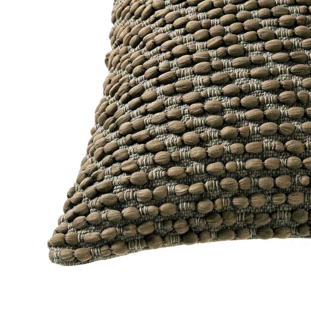 Dusklia - Bobble Loop Sofa Cushion Cover - Dark Green
