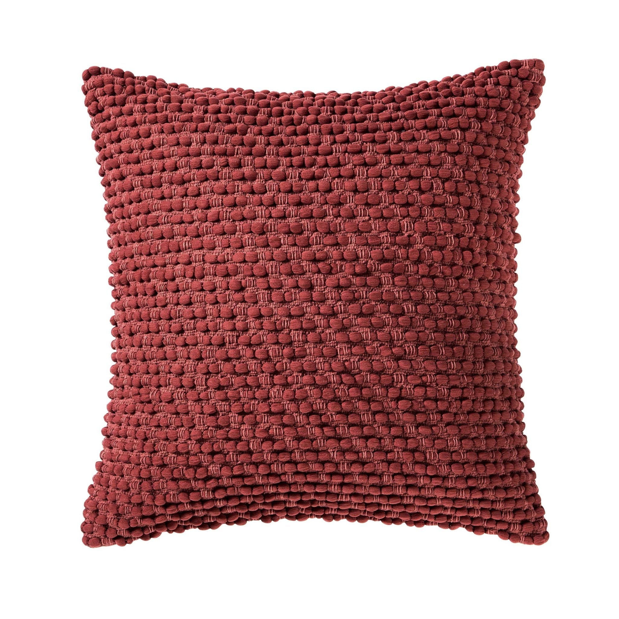 Dusklia - Bobble Loop Sofa Cushion Cover - Rust